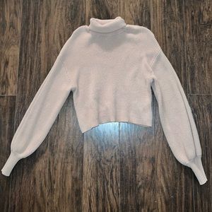 Ribbed turtleneck sweater